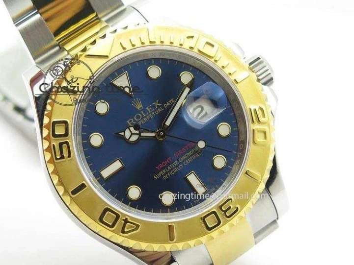 Yacht-Master Edition 116622 SS Bracelet YG Blue Best Dial JF A2836 On 0115